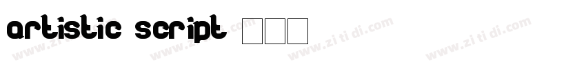 Artistic Script字体转换